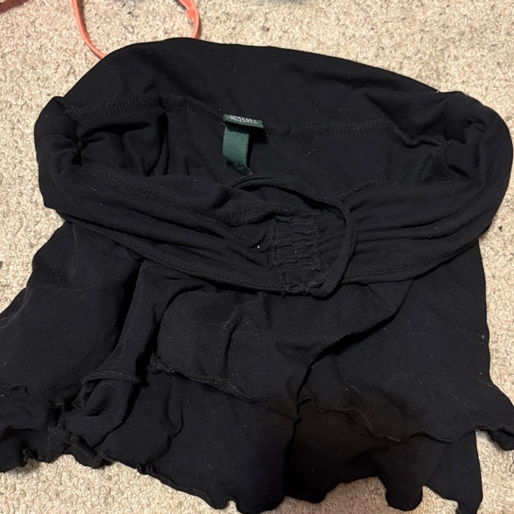 Black Ruffled Skirt size small